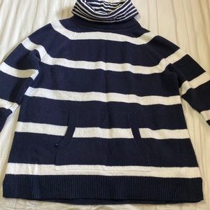 Striped loft hoodie/sweatshirt.